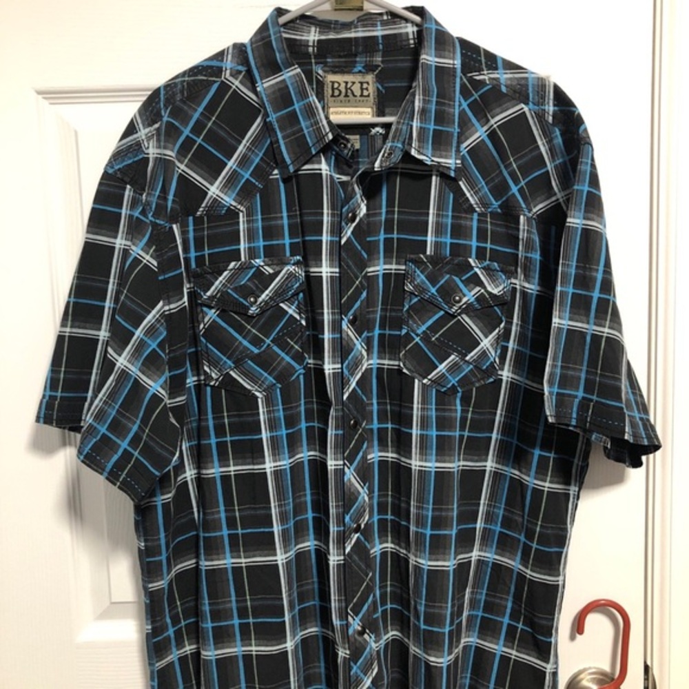 Men’s BKE western shirt 2XL with snaps‎